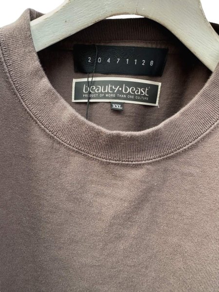 画像5: beauty:beast　20471120 COLLABORATION  L/S TEE_3　CHARCOAL×WHITE (5)