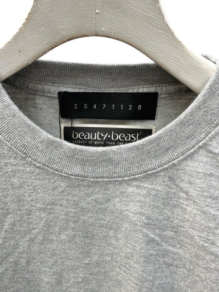 画像6: beauty:beast　20471120 COLLABORATION  L/S TEE_3　GRAY×BLACK (6)