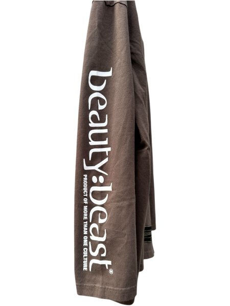 画像4: beauty:beast　20471120 COLLABORATION  L/S TEE_3　CHARCOAL×WHITE (4)