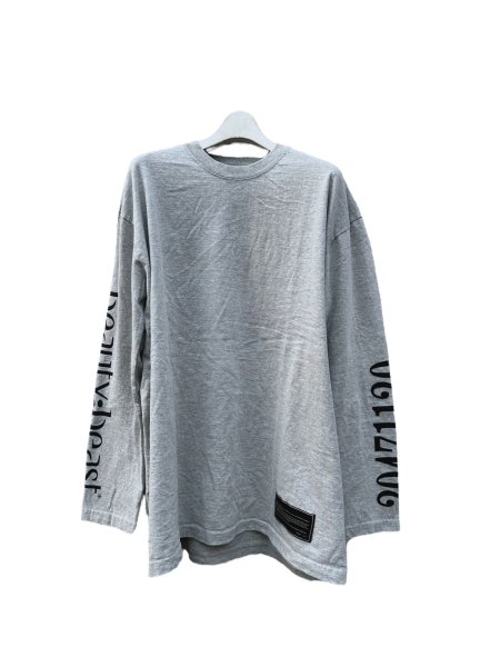 画像1: beauty:beast　20471120 COLLABORATION  L/S TEE_3　GRAY×BLACK (1)