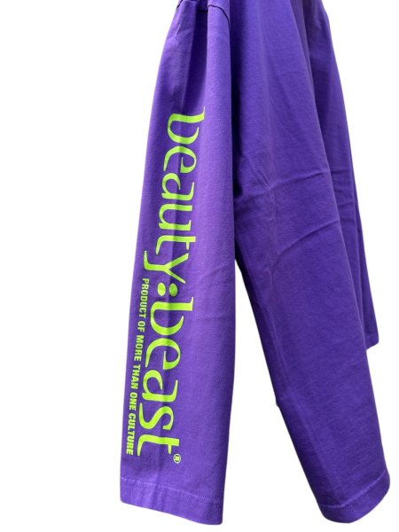 画像5: beauty:beast　20471120 COLLABORATION  L/S TEE_3　PURPLE×GREEN (5)