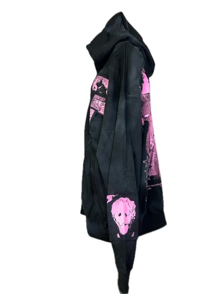 画像3: emary　Damaged Ritual girl zip　BLACK/PINK (3)
