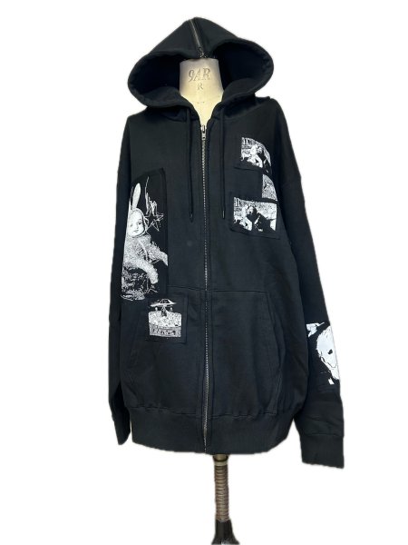 画像1: emary Ritual girl zip　BLACK/WHITE (1)