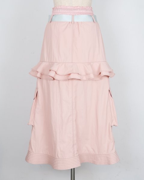 画像2: rurumu: utility detachable skirt pink (2)