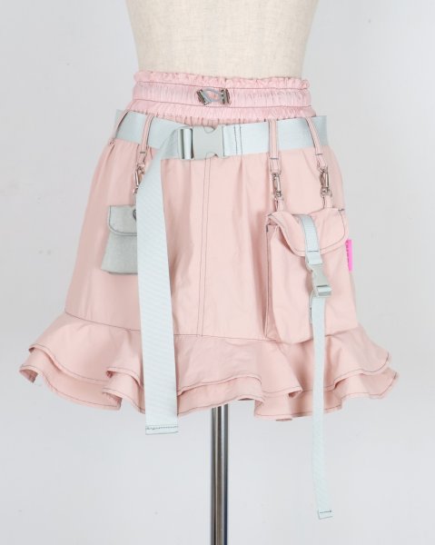 画像5: rurumu: utility detachable skirt pink (5)