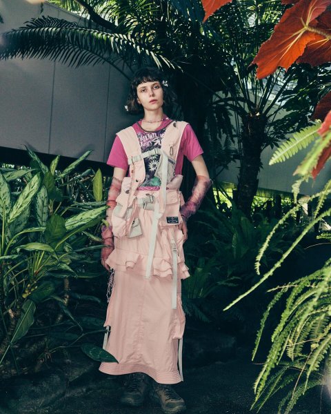 画像9: rurumu: utility detachable skirt pink (9)