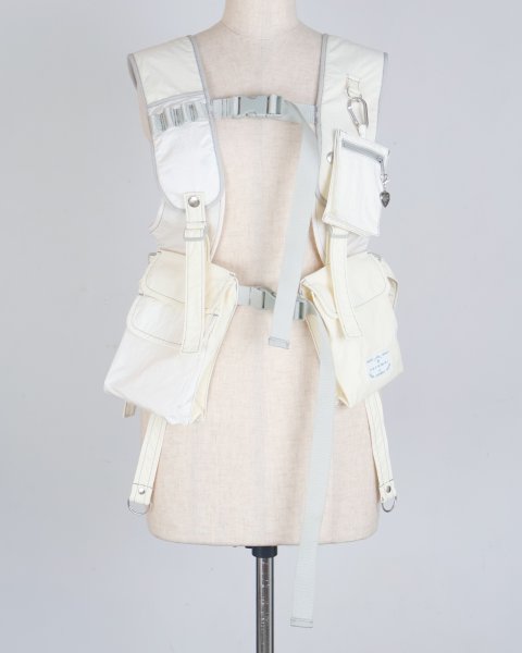 画像1: rurumu: utility pocket vest ivory (1)