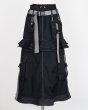 画像1: rurumu: utility detachable skirt black (1)