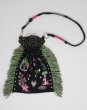画像1: rurumu: adjustable strap jacquard pochette black (1)