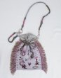 画像1: rurumu: adjustable strap jacquard pochette gray (1)