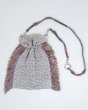 画像6: rurumu: adjustable strap jacquard pochette gray (6)