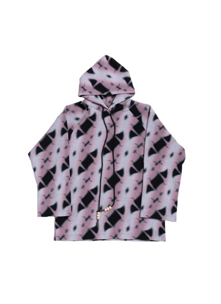 画像1: AMORPHIA TOKYO Threshold Hoodie Fissure Pink/Black (1)