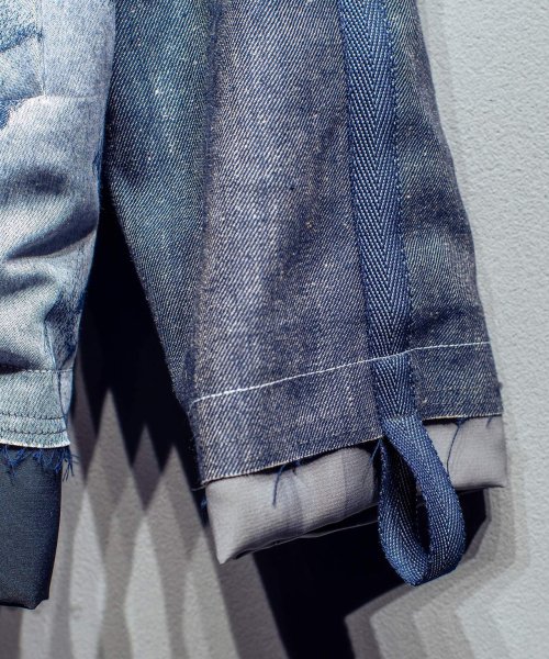 画像11: N'enuphar 家紋柄刺繍×播州織写真風ジャガード リバーシブルスカジャン (11)