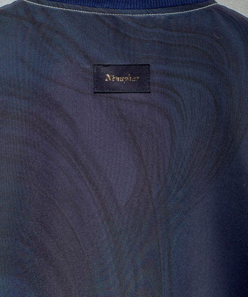 画像8: N'enuphar 家紋柄刺繍×播州織写真風ジャガード リバーシブルスカジャン (8)