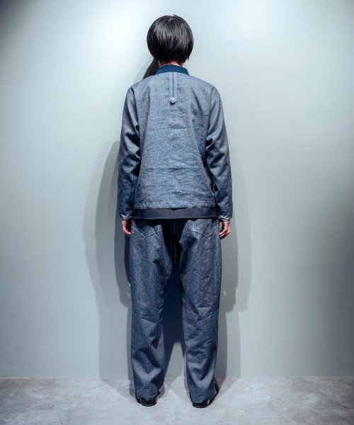 画像17: N'enuphar 家紋柄刺繍×播州織写真風ジャガード リバーシブルスカジャン (17)