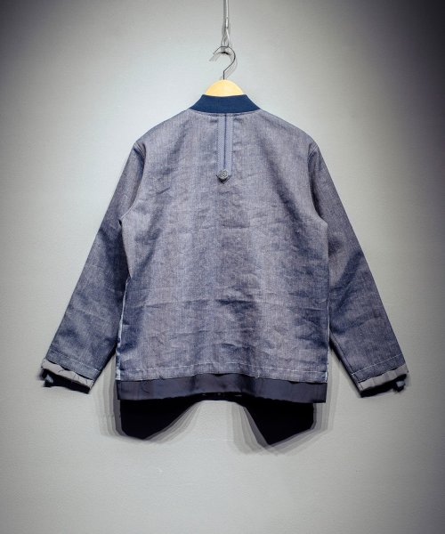 画像4: N'enuphar 家紋柄刺繍×播州織写真風ジャガード リバーシブルスカジャン (4)