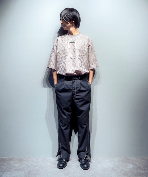 画像14: N'enuphar サイドライン フレア スリムスラックスパンツ (14)