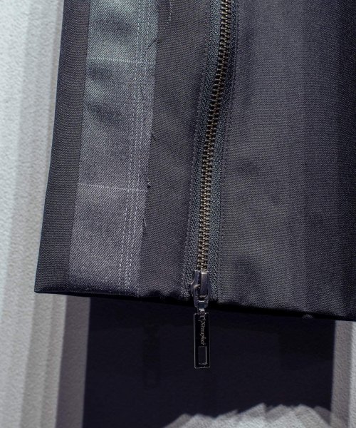 画像6: N'enuphar サイドライン フレア スリムスラックスパンツ (6)