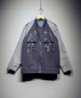 画像1: N'enuphar　家紋柄刺繍×播州織写真風ジャガード リバーシブルスカジャン (1)
