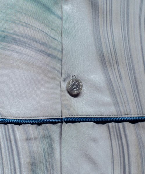 画像5: N'enuphar 家紋柄刺繍パイピングボーリングシャツ (5)