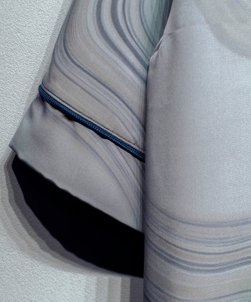 画像8: N'enuphar 家紋柄刺繍パイピングボーリングシャツ (8)
