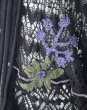 画像6: rurumu: plants motif crochet hoodie black (6)