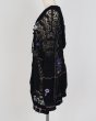 画像4: rurumu: plants motif crochet hoodie black (4)