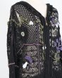 画像5: rurumu: plants motif crochet hoodie black (5)