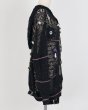 画像3: rurumu: plants motif crochet hoodie black (3)