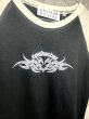 画像4: el conductorH　RAGRAN SLEEVE HEART TRIBAL PRINT T SHIRT BK (4)