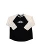画像1: el conductorH　RAGRAN SLEEVE HEART TRIBAL PRINT T SHIRT BK (1)