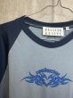画像5: el conductorH　RAGRAN SLEEVE HEART TRIBAL PRINT T SHIRT BLUE (5)