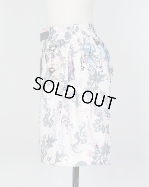 画像11: rurumu: "Unknown Plants" printed detachable pants ivory (11)