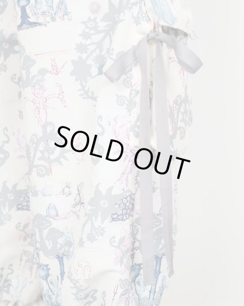 画像7: rurumu: "Unknown Plants" printed detachable pants ivory (7)