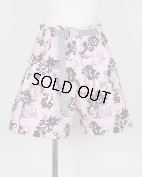 画像10: rurumu: "Unknown Plants" printed detachable pants pink (10)