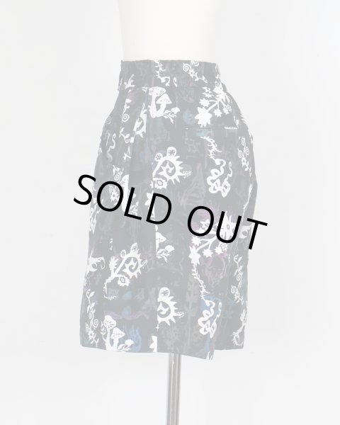 画像11: rurumu: "Unknown Plants" printed detachable pants black (11)