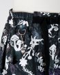 画像4: rurumu: "Unknown Plants" printed detachable pants black (4)