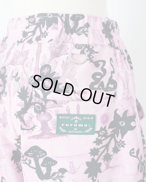 画像6: rurumu: "Unknown Plants" printed detachable pants pink (6)