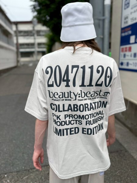 画像5: beauty:beast　20471120 COLLABORATION  S/S TEE_3　FROST GRAY (5)