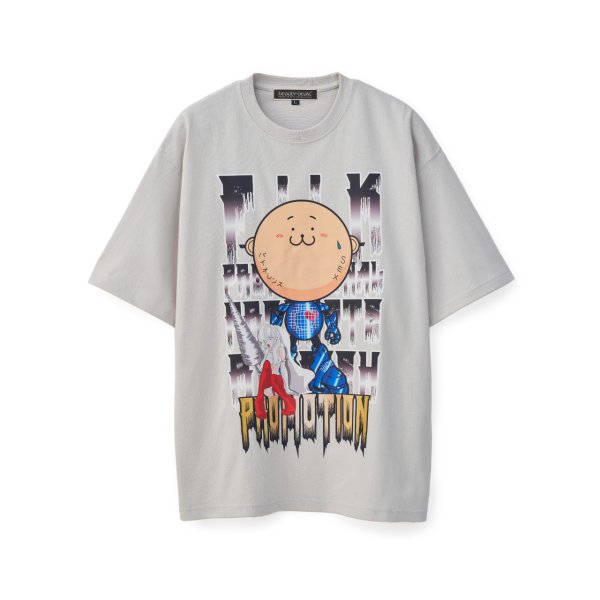 画像1: beauty:beast　20471120 COLLABORATION  S/S TEE_3　FROST GRAY (1)