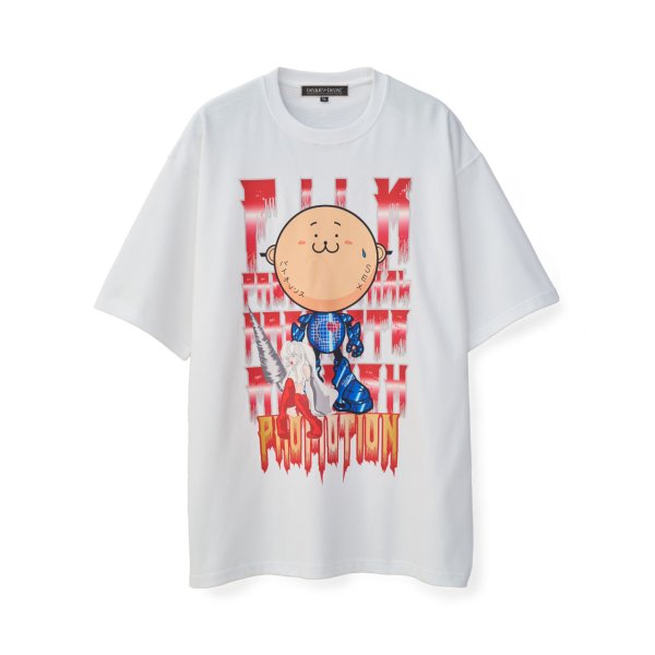 画像1: beauty:beast　20471120 COLLABORATION  S/S TEE_3 WHITE (1)