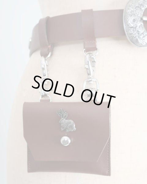 画像3: rurumu: leather mini pouch belt brown (3)