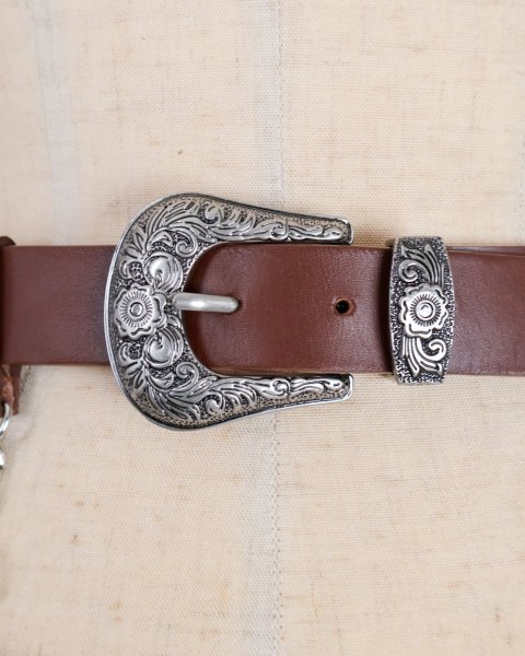 画像2: rurumu: leather mini pouch belt brown (2)