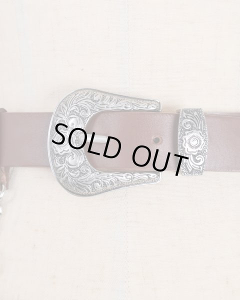 画像2: rurumu: leather mini pouch belt brown (2)