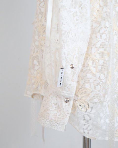 画像6: rurumu: 25SS lace detachable shirts ivory (6)