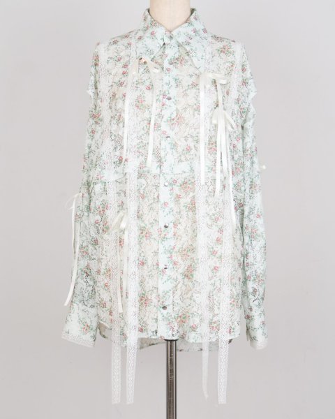 画像1: rurumu: 25SS lace detachable shirts white multi (1)