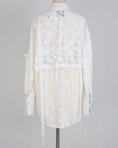 画像3: rurumu: 25SS lace detachable shirts ivory (3)