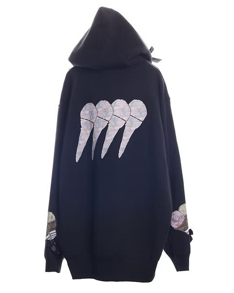 画像2: pays des fées　Ice Cream Bus ribbon hoodie ダークチョコ (2)