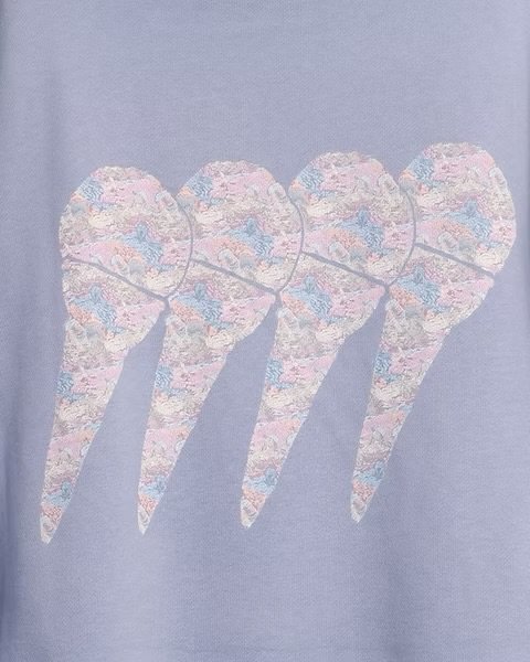 画像4: pays des fées　Ice Cream Bus ribbon hoodie ブルーベリー (4)