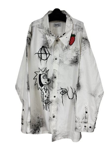 画像1: KIDILL 25AW KL1000 FRESH OVERSIZED SHIRT WHITE (1)